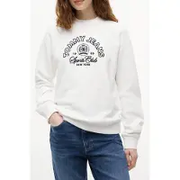Tommy Hilfiger Collegepaita 'Crest Logo' yönsininen / valkoinen