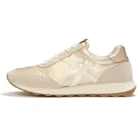 FitFlop for woman. A5Q-675 Retro Q FF Metallic gold metallic leather shoes (38), Flat, Laces, Casual
