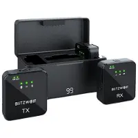 BlitzWolf Wireless Microphone, BW-SX63, 1000mAh (black)