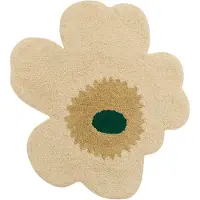 Marimekko Unikko Bath Mat 73X74Cm - Yellow - 73X 74CM