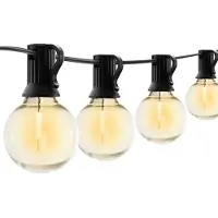 INF 15m 25 LED E12 Pallovalosarja varapolttimolla - 220V EU-pistoke
