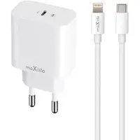 MaXlife iPhone Pikalaturi 20W + latauskaapeli USB-C Lightningiin