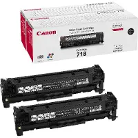 Canon 718BK Twin Value Pack -laservärikasetti, 2 kpl musta
