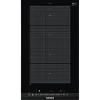 Siemens iQ700 EX375FXB1E - Induktiokeittotaso - 2 keittolevyä - Niche - leveys: 27 cm - syvyys: 49 cm - musta/harjattu alumiini - ruostumattomasta ...