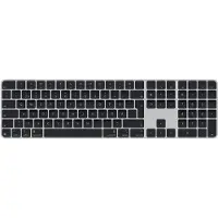 Apple Magic Keyboard Touch ID:llä ja numeronäppäimistöllä -langaton näppäimistö, suomi/ruotsi, mustat näppäimet (MXK83)