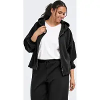 ONLY Carmakoma Carscarlett Ls Elastic Zip Hood Swt Noos - Black - 46-48