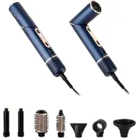 24hShop Emerio 8-in-1 hiustenmuotoilija / multistyler ionitoiminnolla, digitaalinäytöllä ja BLDC-moottorilla