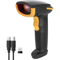 Inateck BCST-21 1D Wireless Barcode Scanner 3-in-1 Handheld (BCST-21_BLACK)