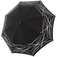 Doppler Elegance Pitkävartinen sateenvarjo 91 cm Musta