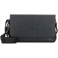 Greenburry Pure Black Crossbody-laukku Nahka 23 cm Musta