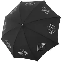 Doppler Pitkävartinen sateenvarjo 90 cm Musta