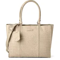 Burkely Cool Colbie Shopperit Nahka 35 cm Kannettavan tietokoneen taskun syvyys Harmaa