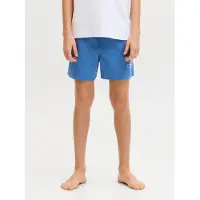 Jack & Jones Jpstmaui Wave Logo Swim Shorts Sn Jnr - Blue - 128