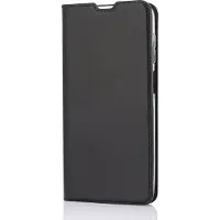 Wave Book Case -suojakotelo, Samsung Galaxy A12, musta