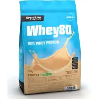 Sportlife Whey80 Vanilla Ice Cream + Stevia heraproteiinijauhe, 600 g