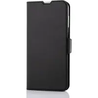Wave Book Case -suojakotelo, Samsung Galaxy A14, musta