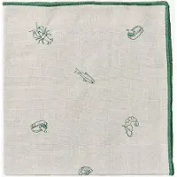 Broste Copenhagen Sea Napkin - Green - 45X45CM x 45
