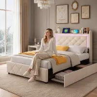 Hobby Hall Lastensänky 90 × 200 cm, beige, pehmeä kangas