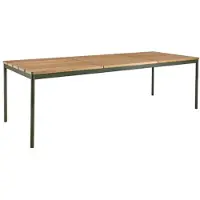 Brafab Nox ruokapöytä 90x238 cm Bambu/Nordic Green