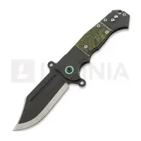 Andre de Villiers Badlands 2 Kalguard kääntöveitsi, Green/Black Fat Carbon