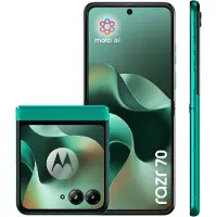 Motorola razr 70, 17,5 cm (6.9), 8 GB, 256 GB, 50 MP, Android 16.0, Tummanvihreä
