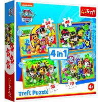 Trefl PAW PATROL Palapelisetti 4 in 1 Ryhmä Hau