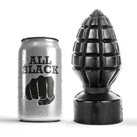 All Black Butt Plug 14 cm