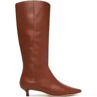 Ralph Lauren for woman. 802P15725002 Francesca brown calfskin high boots (38), Leather, 3 to 5 cm, Zip, Casual