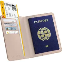 SmartaSaker Seuranta- ja RFID-suojalla varustettu passikotelo, Vaaleanpunainen