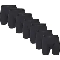 Urberg Men's Bamboo Boxers Long Leg 7-Pack Black Beauty Alusvaatteet S