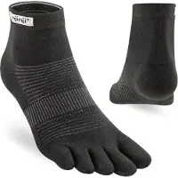 Injinji Men's Run Lightweight Mini-Crew Black Urheilusukat XL