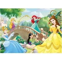Nathan Puzzle 60 palapeliä : Iltapäivä Disney-prinsessojen parissa