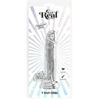 Toyjoy Get Real läpinäkyvä 18 cm dildo Läpinäkyvä