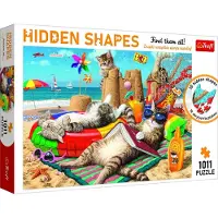Trefl Puzzle Hidden Shapes: 1000 Cats' Holidays palapeli