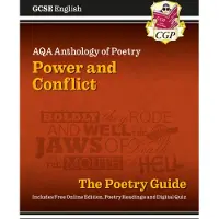 CGP Books GCSE English AQA Poetry Guide - Power & Conflict Anthology inc. Online Edition, Audio & Quizzes