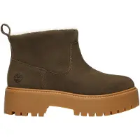 Timberland for woman. TB0A283GW011 Stone Street green leather ankle boots (40 W), 3 to 5 cm, None, Casual