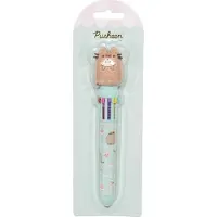 Pusheen Ryhm Erik Pusheen Pen | 10 in 1 kuulakrkikyn ja 3D Pusheen Cat Topper | Pusheen Gifts - Pusheen Paperi | Monivrinen kyn | Sp kyn | Kawaii kyn