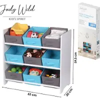 AC-DÉCO Judy Wild Happy lasten hylly säilytyskoreilla