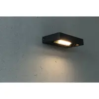 Heitronic Led ulkoseinävalaisin Cordoba, Musta, Alumiini, Moderni
