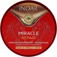 INOAR Miracle Repair elvyttävä naamio kuiville ja vaurioituneille hiuksille 250 g