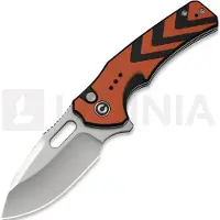 CIVIVI Vexron C24066-3 Satin 14C28N, Orange &amp; Black G10, pocket knife