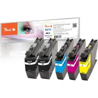 Peach Brother PI500-267 Ink Set for Brother LC-3213, 5 pcs. (2x black 8.6 ml and cyan, magenta, yellow 4.3 ml each)