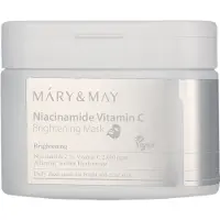 MARY & MAY , Niasiinamiidi Vitiini C, Valoittava Kauneus Maski, 30 Läikköjä, 14.1 oz (400 g)