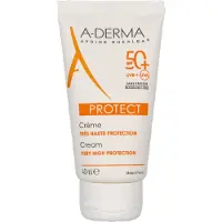 A-Derma Protect Fragrance-Free Sunscreen Cream Spf 50+ - Nude - 40 ML