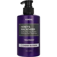 Kundal Honey & Macadamia Cherry Blossom tehokosteuttava hoito vaurioituneille hiuksille 500 ml