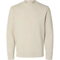 Selected Slmtom Soft Crew Neck Sweat Noos - Cream - S