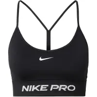 Nike Urheilurintaliivit 'Pro' musta / valkoinen