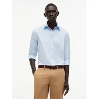 Tommy Hilfiger Core Flex Poplin Solid Rf Shirt - Blue - XL