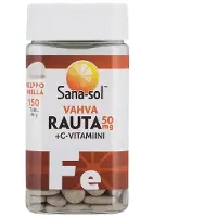 Sana-Sol Vahva Rauta+C-vitamiini 150 tabl. ravintolisä