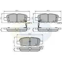 Comline Jarrupalasarja (4kpl), levyjarru CBP3912